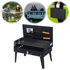 Folding Steel Grill for Mobile BBQ & Spontaneous Grilling Fun