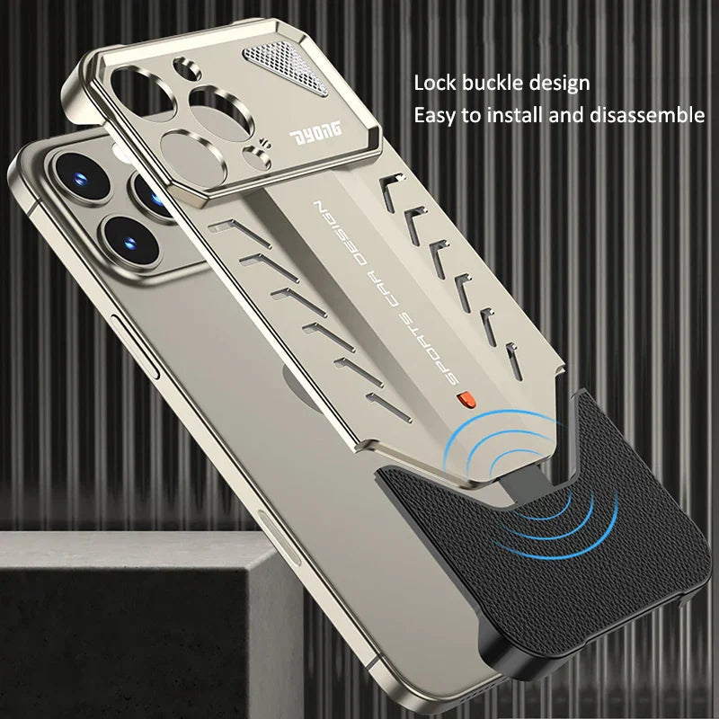 Aluminum Alloy iPhone Case with 1.5 mm Matte Finish and Raised Edges