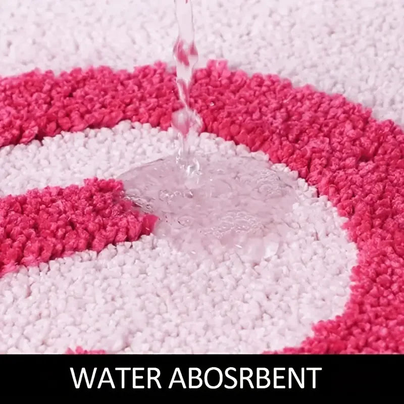 BlushNaked Tufted Design Rug – Pink "Get Naked" Bath & Living Rug