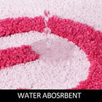 BlushNaked Tufted Design Rug – Pink "Get Naked" Bath & Living Rug