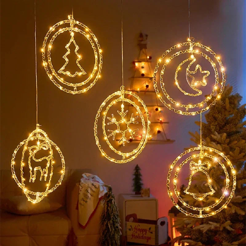 LED Christmas Ring Light LumiRing | USB-powered | 8 Light Modes | Warm White & Colorful | Decoration for Christmas & Celebrations