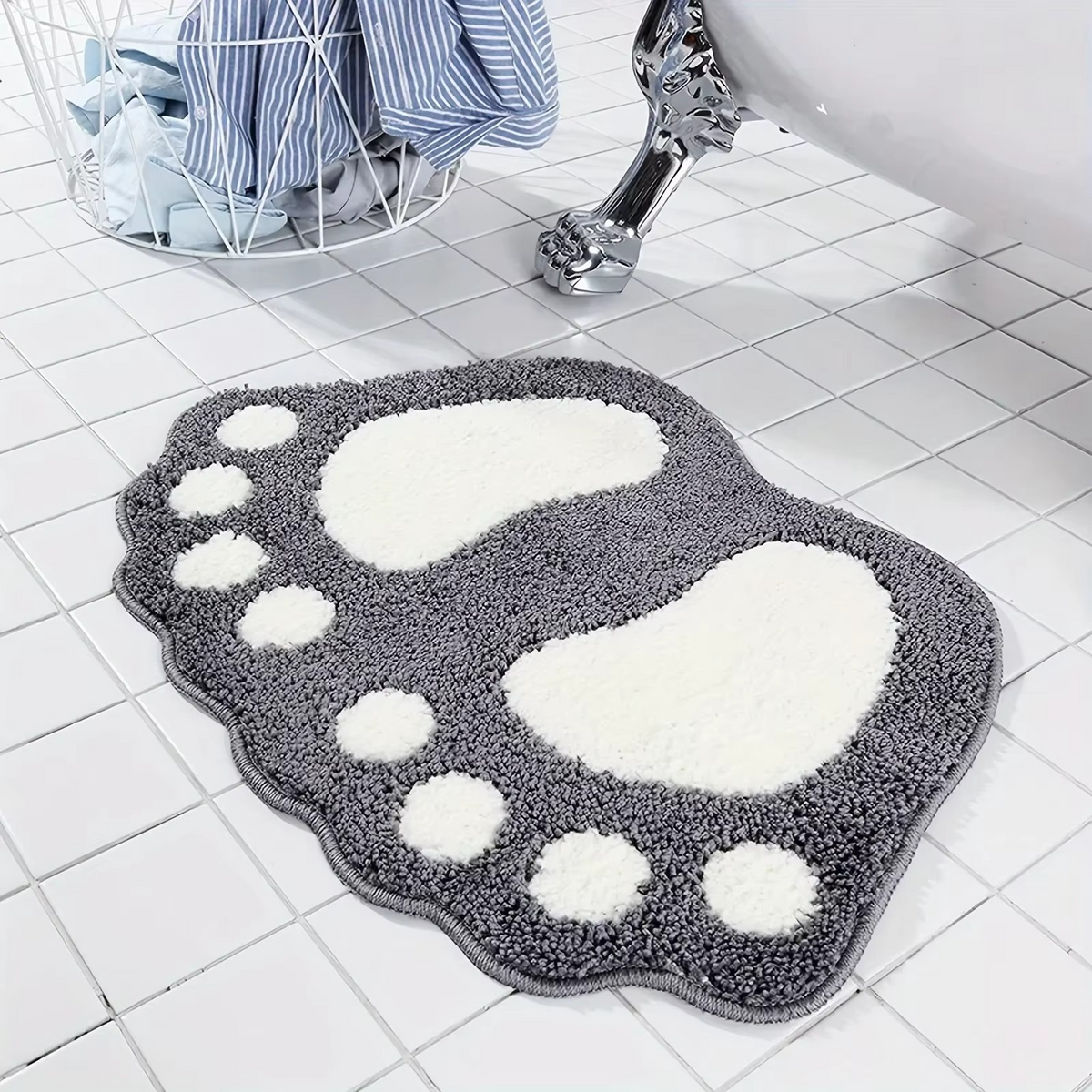 Luxurious Ultra-Fine Fiber Bathroom Mat, Super Absorbent and Non-Slip