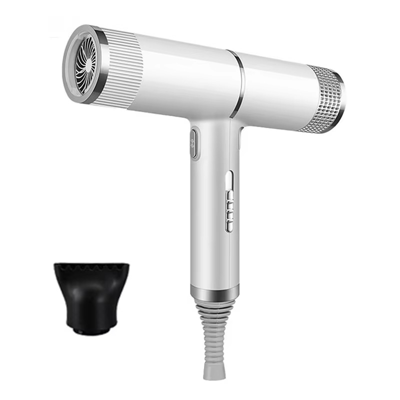 Professional High-Power Negative Ion Hair Dryer with Air Nozzle for Home and Salon Use