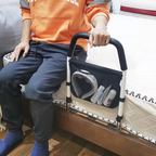 Adjustable Assistive Bed Rail for Seniors, No-Drill Safety Handle for Fall Prevention