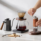 GIANXI Hand Punch Coffee Pot With Lid Drip Swan Neck Spout Coffee Water Kettle Long Opening Coffee Machine Coffee Accessories