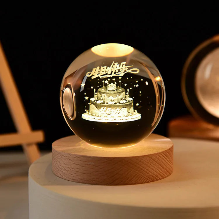 Glowing 3D Crystal Night Lights – Unique Gifts for All Occasions