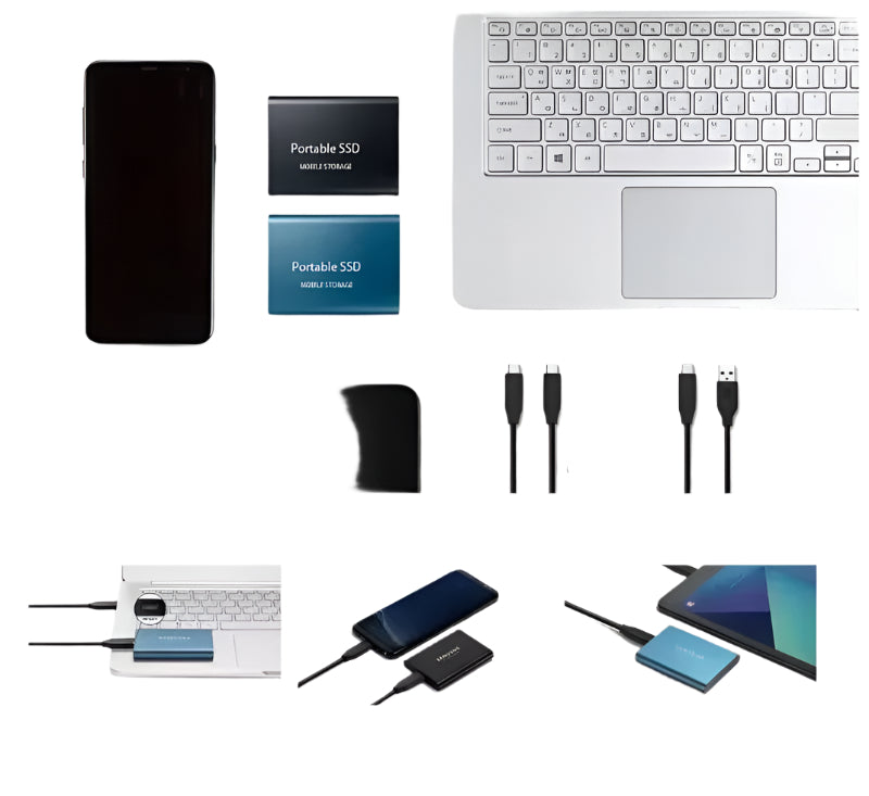 Speedora Ultra External SSD | USB 3.1 Type-C | Up to 1000 MB/s | 128 GB | Compact & Shockproof