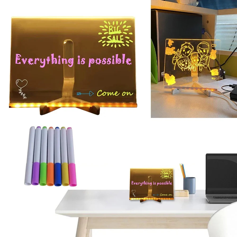 Acrylic LED Erasable Writing Panel