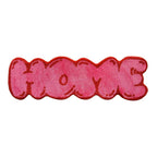 Pink Tufted "HOME" Balloon Font Rug