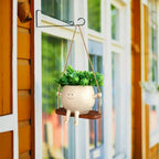 Swing Smiling Face Flower Pot