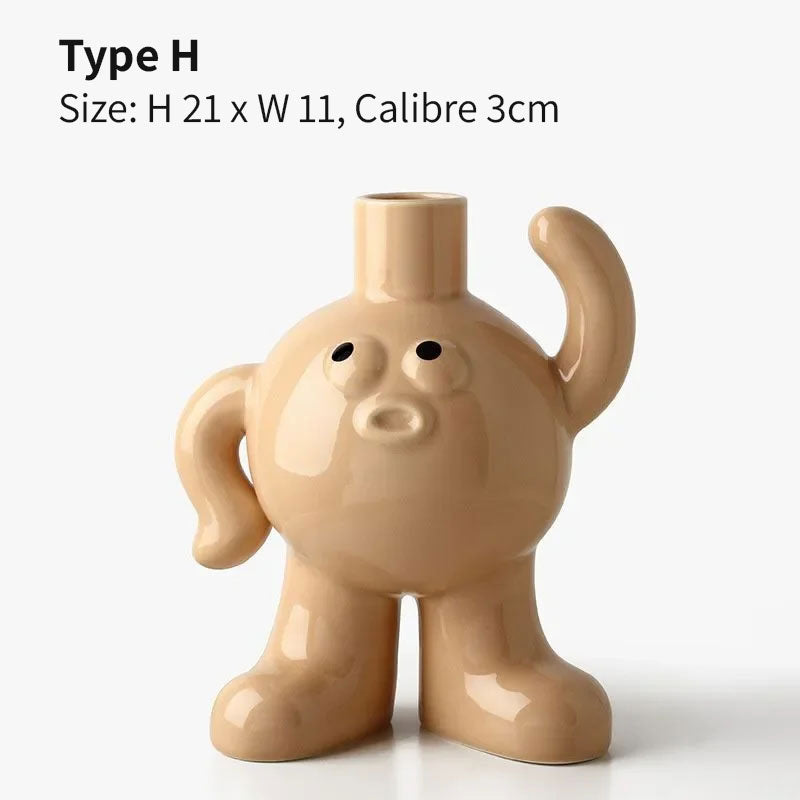 Character Ceramic Vase