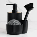 2 in 1 Soap Dispenser with Convenient Integrated Sponge Holder
