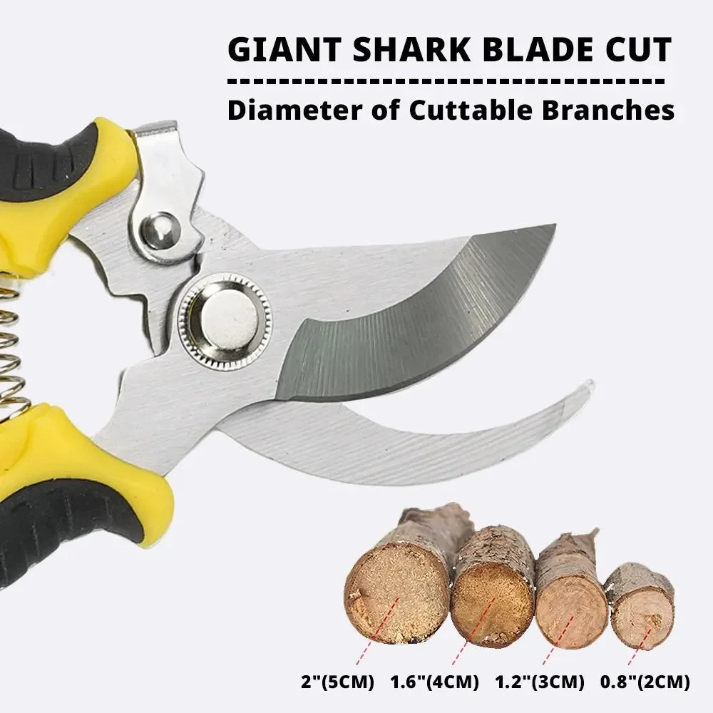 PrecisionCut Pruning Shears | Stainless Steel Garden Scissors for Trimming