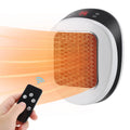 ThermoLux Mini Wall Heater 600W | Compact Electric Heater with Remote Control | Wall Socket Heater with Thermostat & Timer | Quick Heat in 3 Seconds