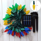 SunBerry Solar-Strawberry-Light String | 8 Light Modes | Color Change & Solar Powered | For Garden, Balcony & Christmas