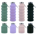 Collapsible Silicone Water Bottle – Portable Folding Travel & Sports Bottle Cup