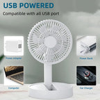 AirFlow Mini-Fan | Quiet & Compact | 4 Speed Levels