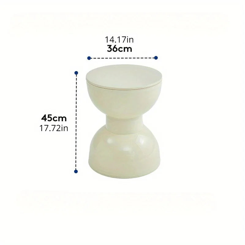 Low Arc-shaped Side Table for Hall or Living Room