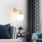 LumiSconce – Black Gold Glass Wall Lamp