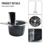 MixProTec Multifunctional Accessory Set for Thermomix TM5/TM6 | Cutting Disc, Container & Lid | Dishwasher Safe & Food Safe