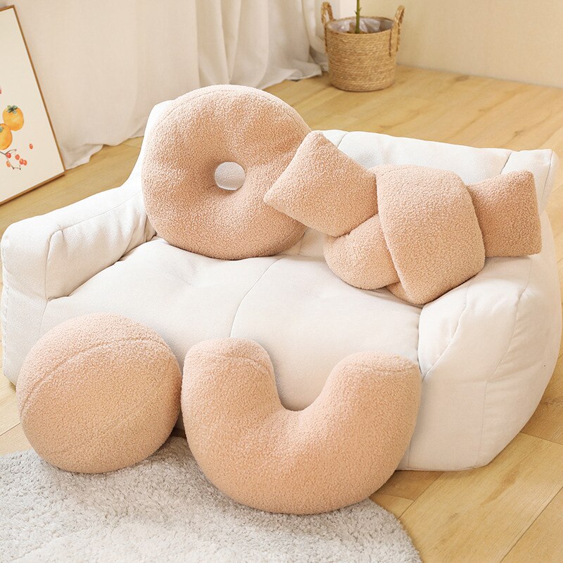 Plush Cushions - Doughnut, Globe, Arch and Knot