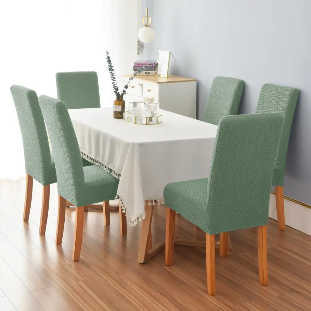 Chair Cover Velvona | Elastic & Thick Padded | Jacquard Stretch Cover | Washable & Wrinkle-Free