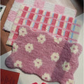 Abstract Floral Tufted Bathroom Mat