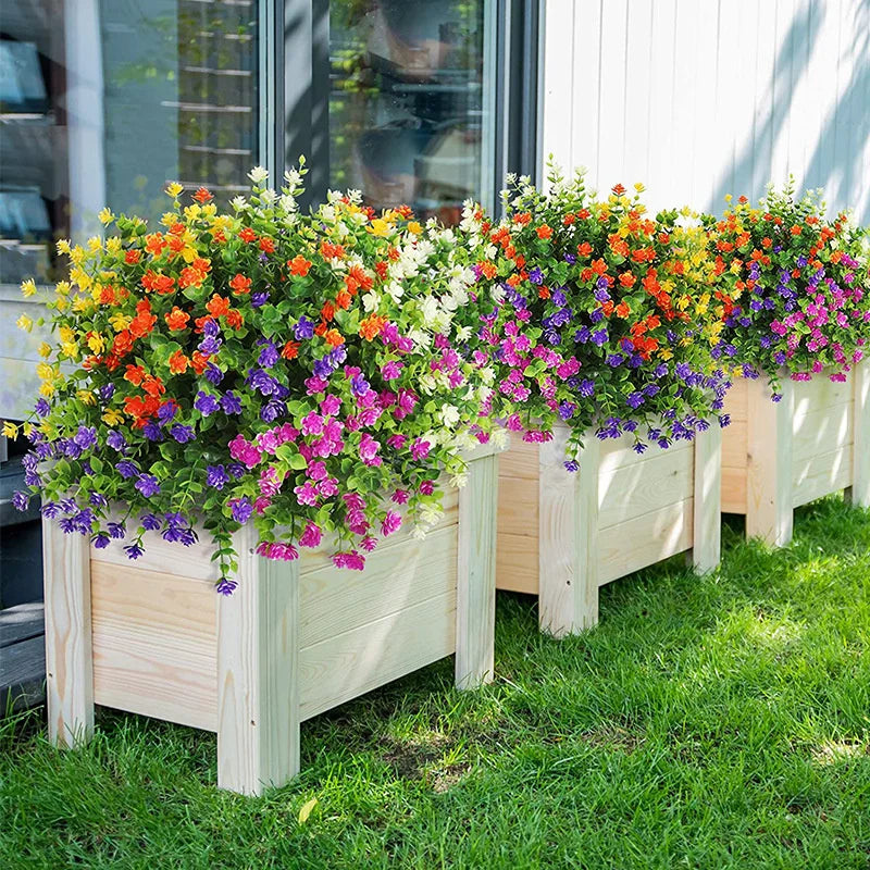 VireoBloom Hanging Flowers | UV Resistant & Weatherproof | Maintenance Free | For Balcony & Garden