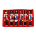 HoutPracht | Set of 6 Mini Nutcracker Ornaments