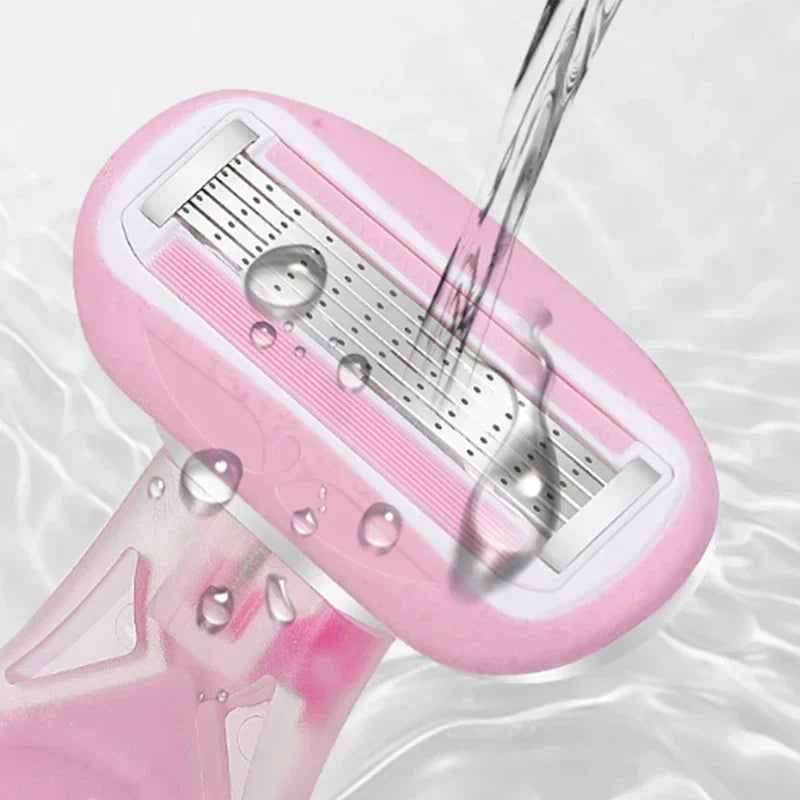 Compact Pink Lady Protective Razor Set