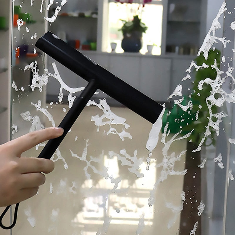 ShowerEase Shower Squeegee - Stylish Black Shower Aid