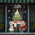 LumiFrost | Christmas Window Stickers 2025 | Santa Claus & Christmas Tree | Removable Window Stickers for Glass & Walls | Festive Decor for Christmas & New Year