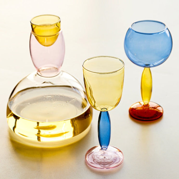 Borosilicate 3-Color Glassware - Wine Glass