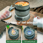 Portable Outdoor Cookware Set – Lightweight Camping Cooking Gear with Windshield