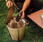 Foldable camping bin made of Oxford fabric with 20 litre capacity & PVC lining