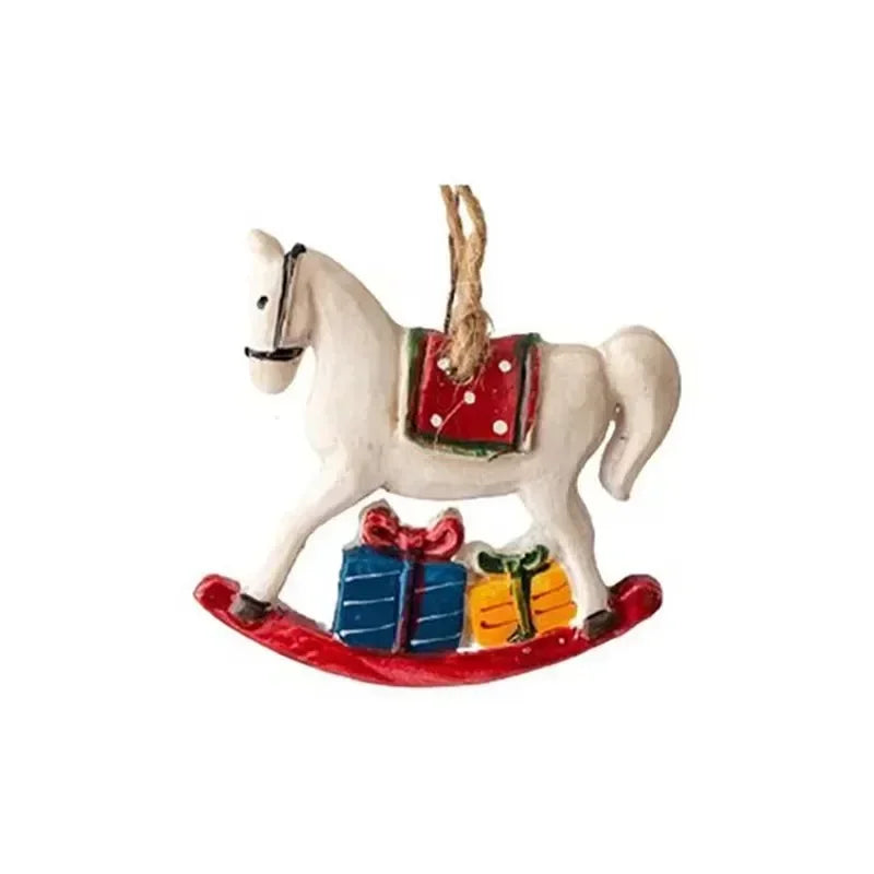 Classic Christmas decoration – Hanging Christmas stockings with moose design