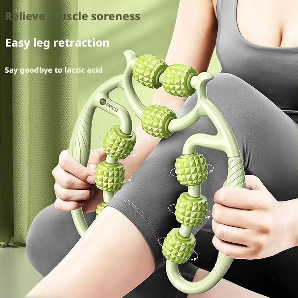 Circular Leg Massage Roller Clips for Muscle Relaxation and Recovery