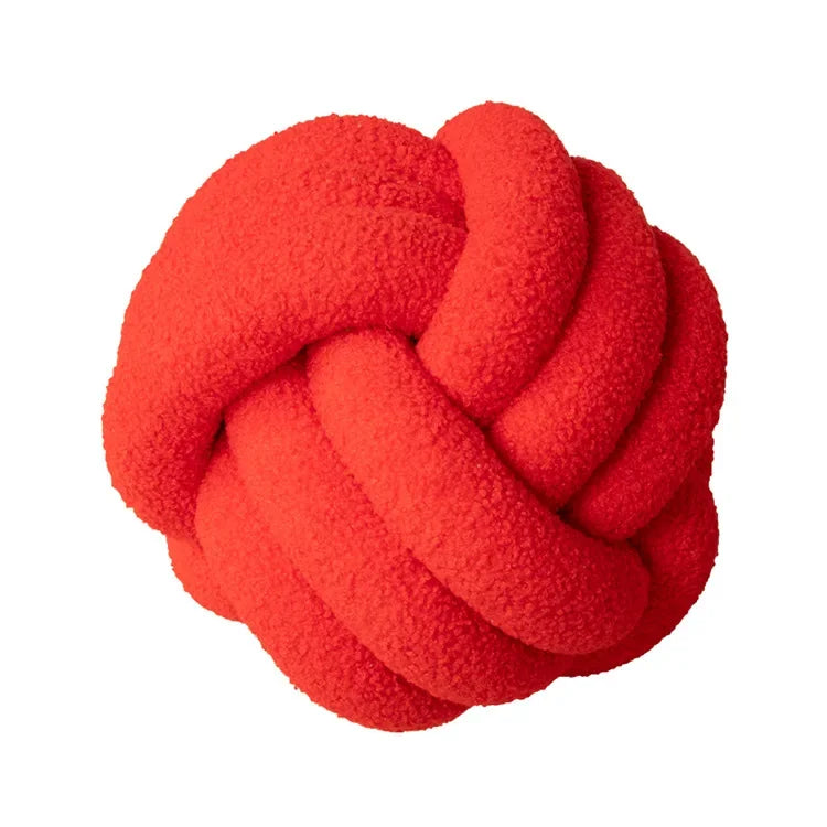 Boucle Rope Knot Ball Cushion