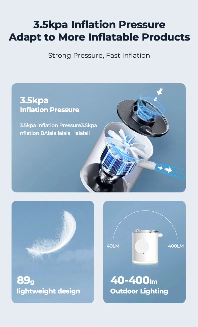 Rechargeable Camping Mini Air Pump
