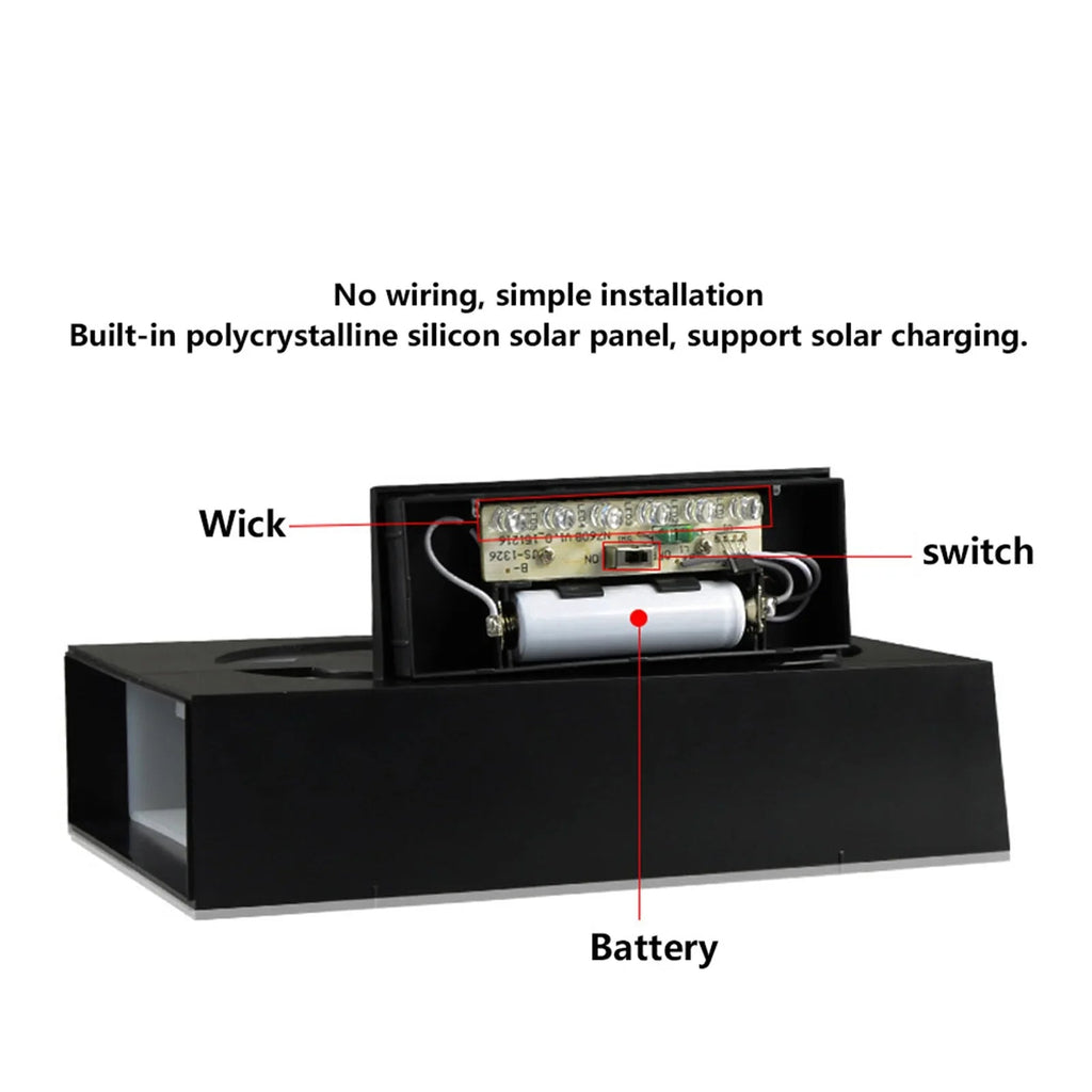 Numelux Solar House Number Light | LED Illuminated | Weatherproof IP55 | Automatic Light in Darkness