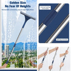 FlexiClear Window Cleaner | 2-in-1 Cleaning | Flexible Head | Telescopic Handle