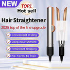 2-in-1 Hair Straightener & Dryer | Negative Ion Technology | Long-Lasting Styling