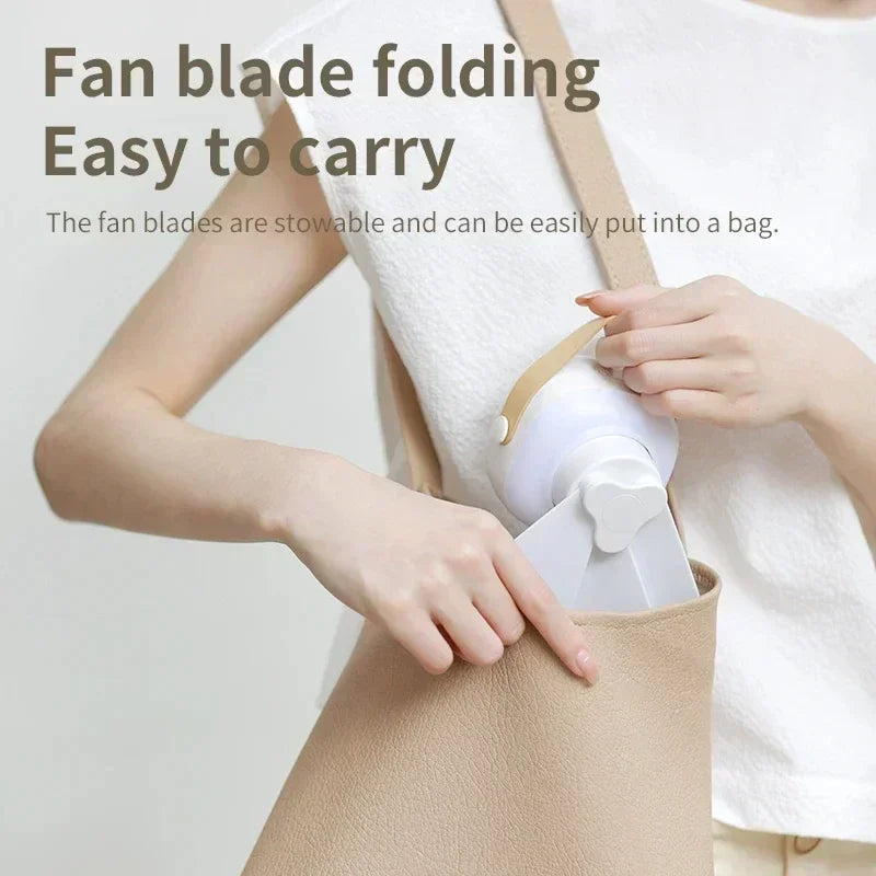 CampiBreeze Mobile Ceiling Fan | 3600/7200 mAh Battery | LED & Remote Control | Quiet & Hangable