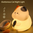 Rechargeable Silicone Cat Night Light - Soft Touch Mood Lamp