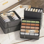 ClarityBox Wardrobe Organizer | Collapsible & Space-Saving | High-Quality Non-Woven Fabric Material