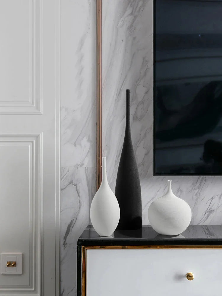 Pattern of tranquility among ceramic shapes