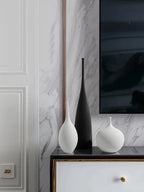 Pattern of tranquility among ceramic shapes