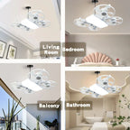 Summer Cool Multi-Propeller Modern LED Ceiling Fan