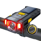 High Brightness USB Rechargeable Bicycle Light with IPX5 Waterproof Rating and Adjustable Brightness for Night Biking