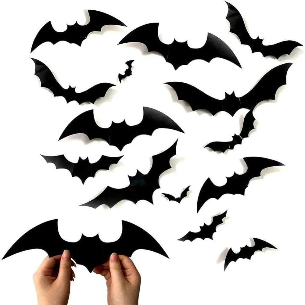 Luminous LED Bat Wall Stickers 24PCS